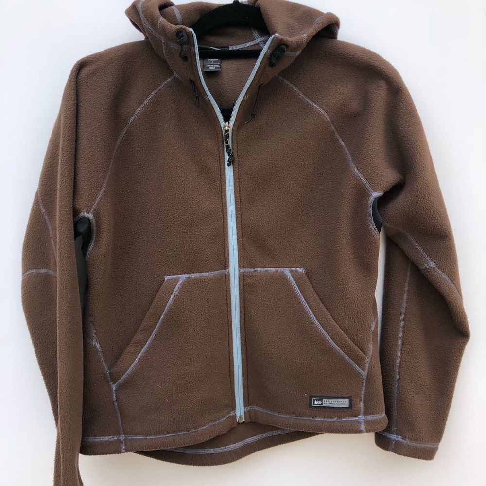 REI RECREATIONAL EQUIPMENT JACKET ZIP W/Fu…